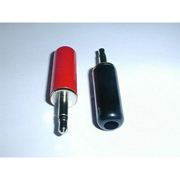 Philmore 501P 1/8in/3.5mm Mini Phone Plug Set Mono 1-RED & 1-BLACK - 501P