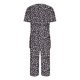 thumbnail image 5 of Conjunto de Ropa de Estar para Mujer, Blusa de Manga Corta de Impresión de Moda Y Pantalones Cortos con Cintura Elástica Hecha de Poliéster, Pantalones de Cintura Elástica para Mujeres, 5 of 6