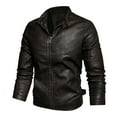 thumbnail image 4 of Vedolay Jackets for Men 2023 Blazer Cardigan Suit Male Fall Clothes Coffee,M, 4 of 5