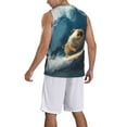 thumbnail image 2 of Honeii Surfing Guinea Pig print basktball shirt for men and women, Unisex basketball jersey for Theme party-X-Large, 2 of 6