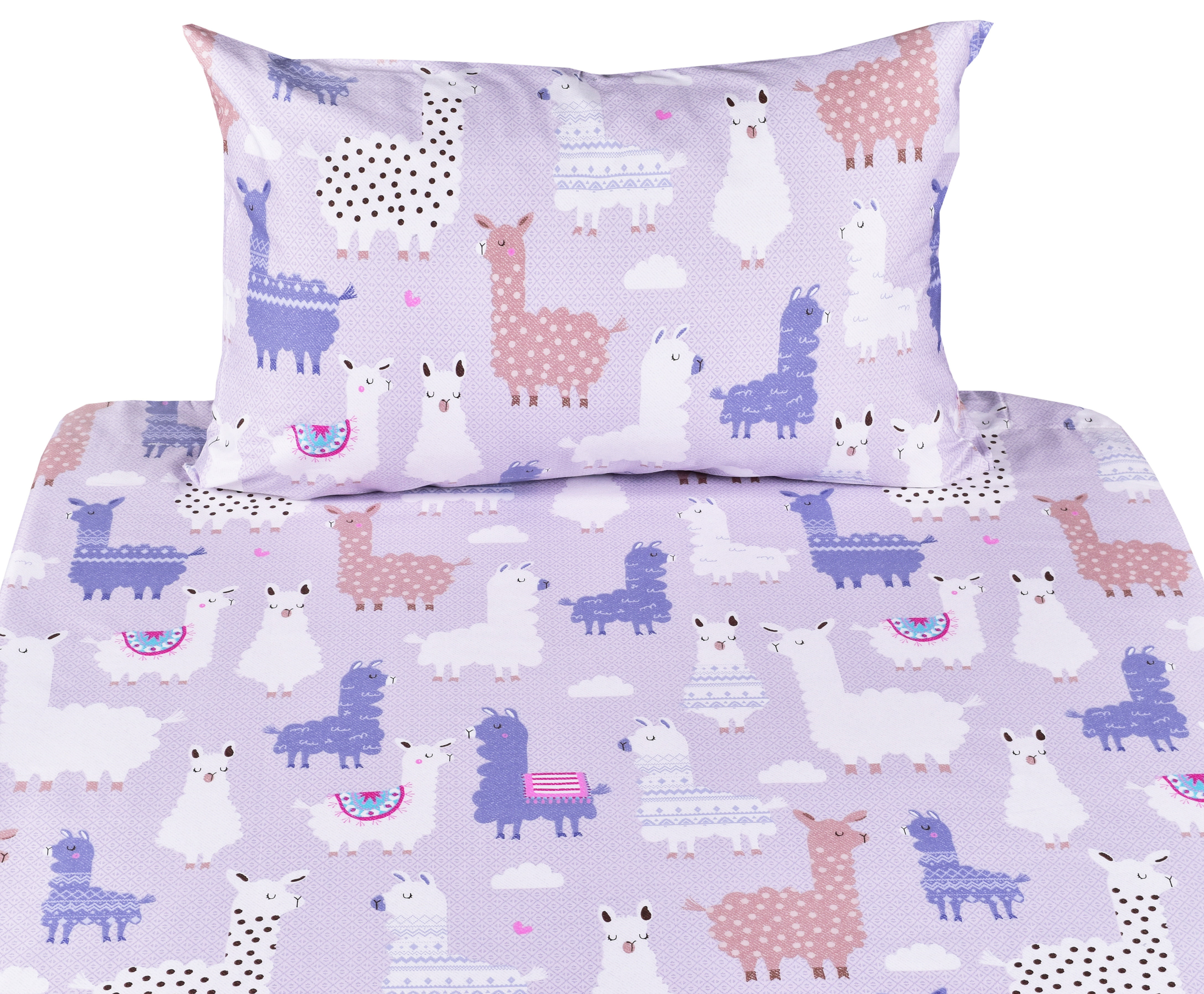 Flat Sheet Pillowcase Bedding Set Fitted Sheet J-pinno Chicken Little Bird Cute Twin Sheet Set for Kids Girl Children,100% Cotton 