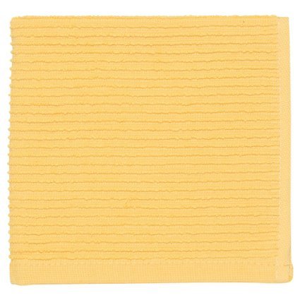 Now Designs Ripple Dishcloths, Set of 2, Lemon Yellow (196535)