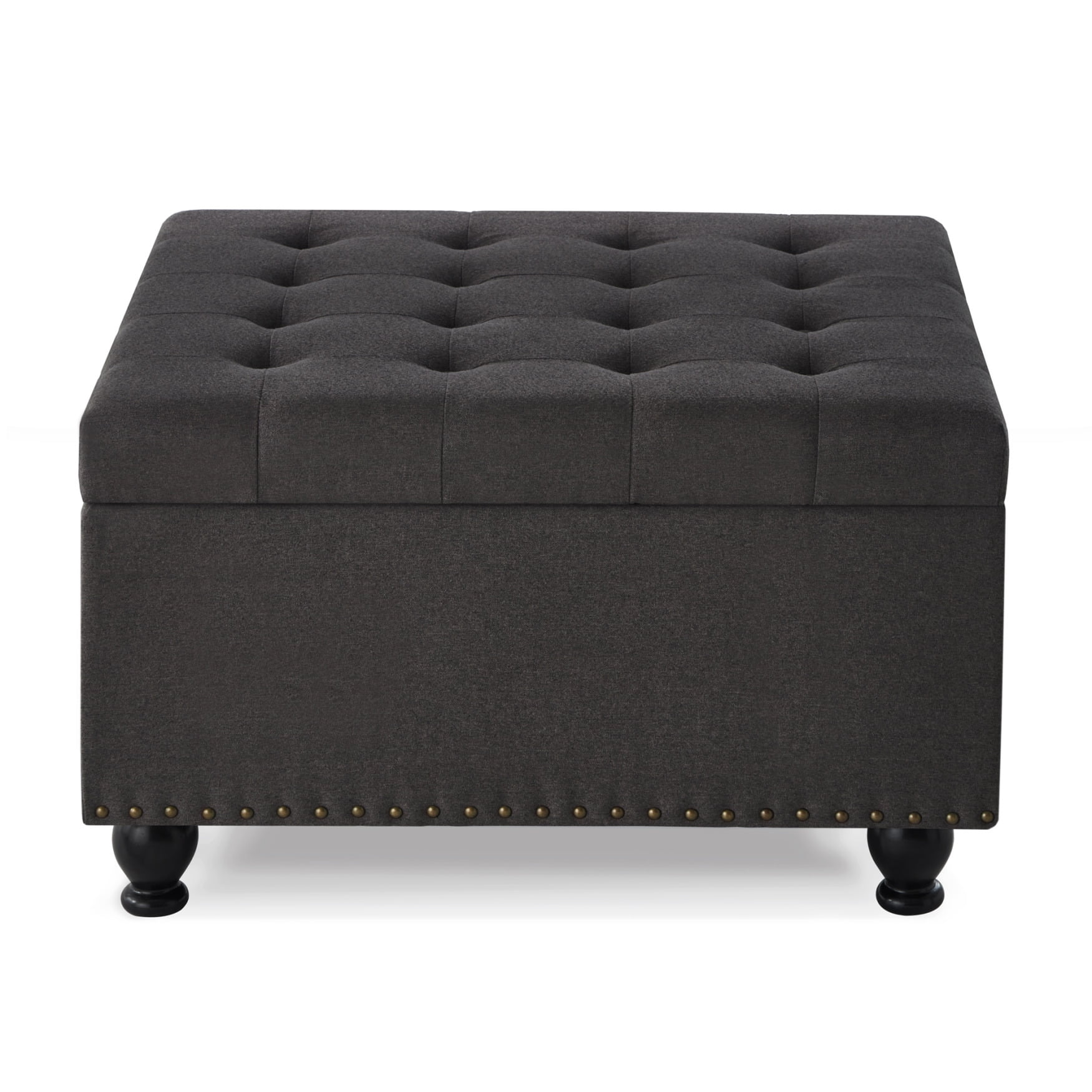 Articscorpion Durable Ottomans, Linen Dark Gray, 30x30x18 in, 36.3 lb