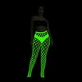 thumbnail image 4 of Pantyhose for Women Halloween Fishnet Glow Tights Stockings Striped Fluorescent Sheer Hollow Out Pantyhose Night Party Womens Tights, 4 of 4