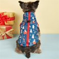 thumbnail image 4 of FOCUSNORM Christmas Pets Clothes Reindeer Pattern Thick Warm Zip Up Sleeveless Dogs Cats Coats for Daily Life Holiday, 4 of 6
