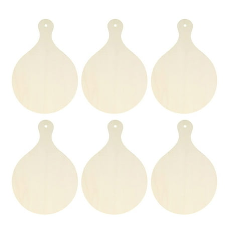 

TOYMYTOY 6Pcs Small Chopping Board with Handle DIY Drawing Cutting Board Decorative Wood Tray