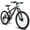 Grey, variant on Ambifirner Mountain Bike 24 Inch Wheels, 21-Speed Full Suspension Mens Womens Trail Commuter City Mountain Bike, High Carbon Steel Frame Disc Brakes Grip Shifter