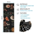 thumbnail image 2 of Black Sun Moon Mushroom Pattern Hot Yoga Mat Towel Non Slip for Hot Yoga - Quick-Drying Yoga Mat Cover with 4 Corner Pockets with Travel Bag - Hot Yoga Towel Non Slip 74"x26", 2 of 6