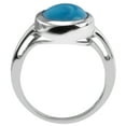 thumbnail image 4 of Carillon Handcrafted 925 Sterling Silver 4.85 Ctw Oval Turquoise Antique Statement Women's Ring, 4 of 8