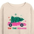 thumbnail image 3 of Barbie - Holiday & Christmas - 'Tis The Season - Women's Lightweight French Terry Long Sleeve Shirt, 3 of 5