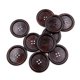 thumbnail image 1 of BESTYASH 10Ud Botones De Madera Color Café Para Coser De 4 Agujeros Único Y Duradero, 1 of 7