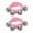 Pink 2X5, variant on Qonioi 2-Pack Jingle Bells Wrist Ankle Bracelets, Percussion Musical Instrument for Party Christmas Celebration, Festive Shaking Bells