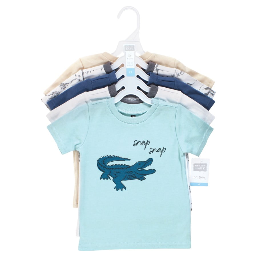 Hudson Baby Infant Toddler Boy Short Sleeve T-Shirts, Safari 4 Toddler - Walmart.com