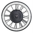 thumbnail image 4 of Utopia Alley Oversized Roman Round Wall Clock, 28" Diameter, Matte Black finish, 4 of 13