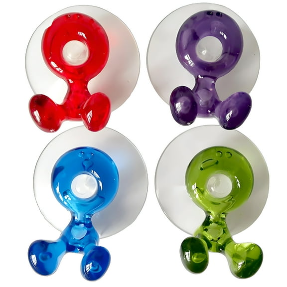 FACEGA 4 Pcs Suction Cup,Create More Space Shower Razor Holder for Wall,Strong Vacuum Suction Razor Hanger,Multicolor