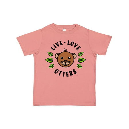 

Inktastic Live Love Otters Gift Toddler Boy or Toddler Girl T-Shirt