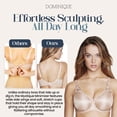 thumbnail image 6 of Dominique Mystique Minimizer Bra #7000 – Seamless Full Figure Underwire Lingerie for Women, Smooths & Shapes, 6 of 6