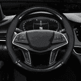 thumbnail image 5 of Universal Car Steering Wheel Cover, Carbon Fiber Leather, 3D Anti-Slip Stylish Car Accessory, 5 of 5