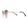 thumbnail image 3 of Womens Classic Fancy Metal Rim Cat Eye Fem Sunglasses Gold Pink Smoke, 3 of 4