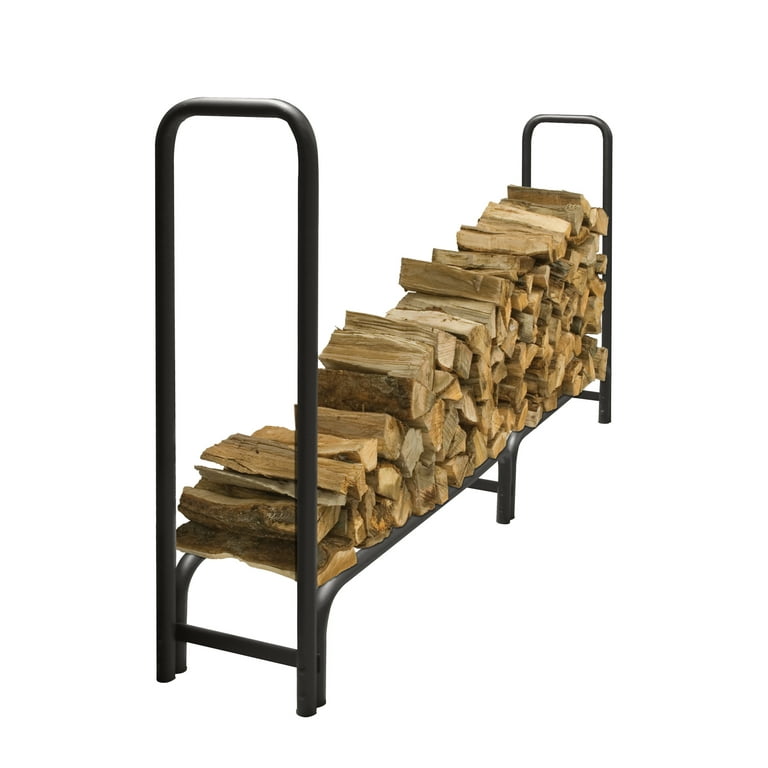 Pleasant Hearth LS938-96SC-K 8 FT Heavy Duty Log Rack with Half Cover Pleasant Hearth LS938-96SC-K 8 FT Heavy Duty Log Rack with Half Cover