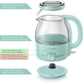 thumbnail image 3 of Elite Gourmet 1.2L Adjustable Temperature Electric Glass Kettle (Mint), 3 of 8