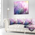 thumbnail image 3 of Designart Growing and Blooming Lavender - Floral Throw Pillow - 18x18, 3 of 5