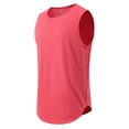 thumbnail image 3 of Ccpelsie Men's Tank Tops for Casual Sleeveless Gym Muscle Shirts Bodybuilding Tanks for Swim Beach(Watermelon Red,M), 3 of 7