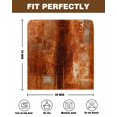 thumbnail image 7 of nqOlkjepod Burnt Orange Chair Covers Set of 8, Decorative Chair Back Cover, Retro Oil Painting Modern Abstract Art Aesthetics Dining Room Chair Slipcovers Removable Chair Protectors Covers for Party, 7 of 7
