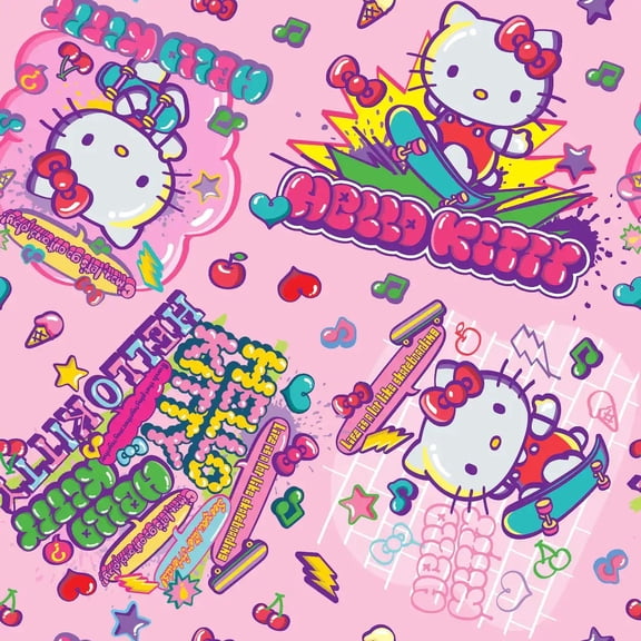 Hello Kitty® Rad Cotton Fabric (1 yard)