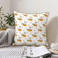 thumbnail image 4 of KLL Rabbit And Carrot Decorative Throw Pillow Covers Velvet Soft for Couch Sofa Bedroom Living Room Outdoor (No pillow core)- 16"x16", 4 of 5