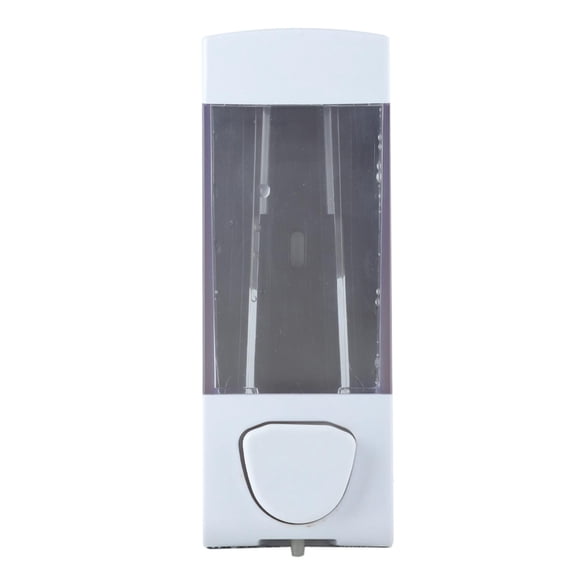 LAZIOEGR 350ml Manual Wall‑Mounted Plastic Soap & Lotion Dispenser – Durable, Leak‑Proof, Transparent, Ideal for Home, Hotel & Office Use