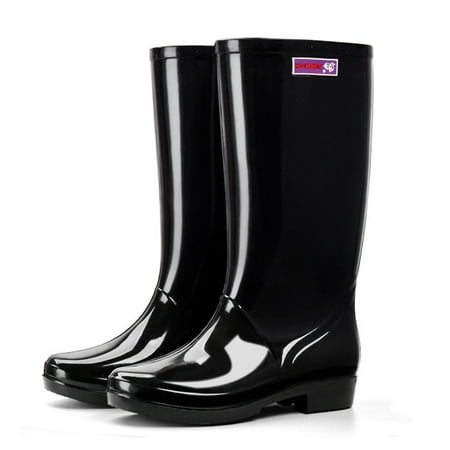 

Alueeu Women s Rain shoes Women Ladies Non-slip Waterproof Rain Boots High-tube Rubber Boots Rain Shoes