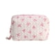 thumbnail image 1 of EZLIFE Bolsa de maquillaje pequeña con lazo estampado en rosa y negro para mujer, cómoda bolsa de cosméticos L0U4, 1 of 7