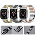 thumbnail image 4 of For Apple Watch Band 42/44/45mm or 38/40/41mm, Stainless Steel Strap For Applefor Apple Watch Series SE 7 6 5 4 3 2 1, 4 of 5