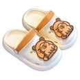 thumbnail image 3 of Boys Girls Children'S Clogs Capybara Cartoon Cute Garden Shoes Sandals Slippers Breathable Beach Shoes (3Y 9Y) White US SIZE:13, 3 of 3