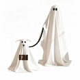 thumbnail image 2 of Eolstice Halloween Standing Halloween Ghost Set, Fabric Ghost Dog with Sign, Halloween Decorations Outdoor, Spooky Ghost Dog for Party Front Door Decor, 2 of 7