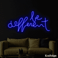 thumbnail image 3 of Craftnamesign Be Different Neon Sign, Quotes LED Sign, Bedroom Decor, 3 of 4
