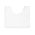 thumbnail image 1 of Clara Clark Bath Mat Bathroom Rug - Absorbent Memory Foam Bath Rugs - Non-Slip, Thick, Cozy Velvet Feel Microfiber Bathrug, Plush Shower, Toilet- Floor Bathmats Carpet - White - Contour Size 24"x20", 1 of 5