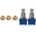 thumbnail image 1 of 3 Pcs Guitar Control Knobs for & 2 Pcs Guitar Effect Switches 9-Pin, 1 of 10