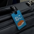 thumbnail image 4 of Cat Fish Sushi Neko Hiragana Rectangle Leather Luggage Card Suitcase Carry-On ID Tag, 4 of 7