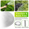 thumbnail image 2 of Elegant Choise Garden Hose 75ft Stainless Steel Metal Water Hose with Nozzle Sprayer, Silver, 2 of 10