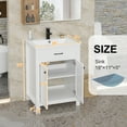 thumbnail image 3 of Eclife 24 in Freestanding Single Bathroom Vanity with Ceramic Sink Top, 3 of 7