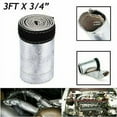 thumbnail image 1 of Metallic Heat Shield Sleeve Car Heat Protection Film Fireproof Heat Insulation Mat 2000° Radiant Heat Shielding Sleeve, 1 of 7