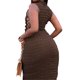 thumbnail image 5 of VISgogo Vestido sin mangas para mujer con cuello alto, correas laterales ajustables sólidas, ropa de verano flaca VISgogo moda, 5 of 9
