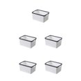 thumbnail image 3 of Ruiboury Premium And Nest-able Storage Solution For Desk Saving Space When Not In white m 5Set, 3 of 6