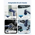 thumbnail image 3 of Leebein Electric Spin Scrubber,Cordless Cleaning Brush with Extendable Handle and 8 Replaceable Brush Heads,Power Shower Scrubber for Bathroom,Kitchen,Tile,Floor,Blue, 3 of 8