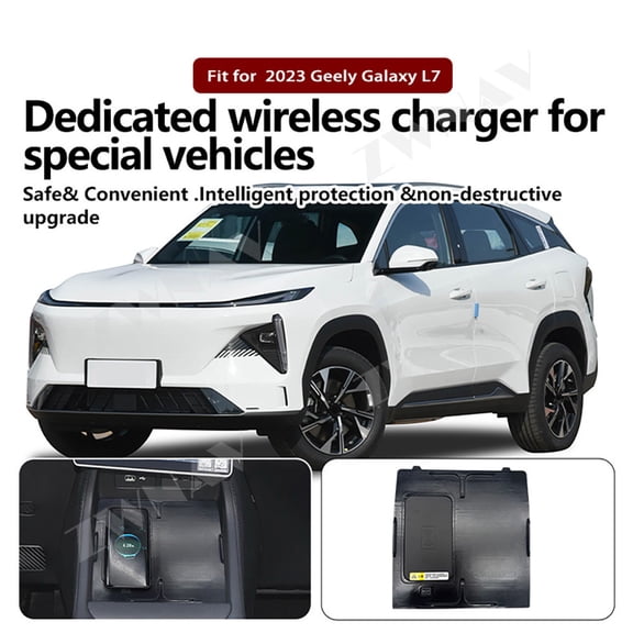 ZWNAV AI car Auto wireless charger for Geely Galaxy L7 2023 Intelligent Infrared Fast Wireless Charging