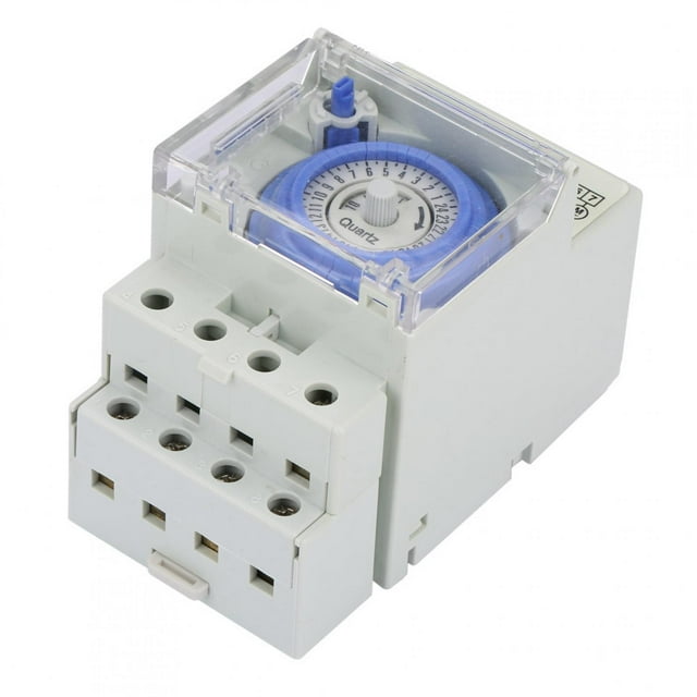 Minuterie Mécanique Programmable Interrupteur 24 Heures AC110 à 230V 164A pour Application Routière avec Installation Facile