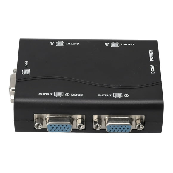HDTV Splitter,VGA Splitter 1 in HD Video Splitter Port VGA Splitter Built for Professionals