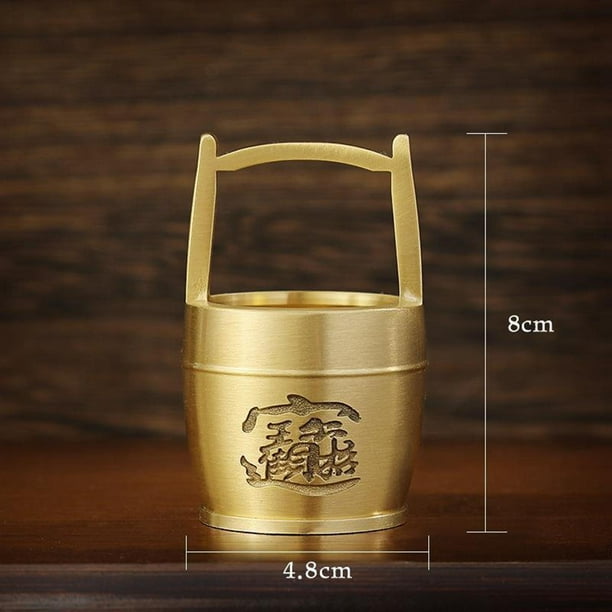 simhoa Traditional Treasure Bucket Sculpture Storage Bowl